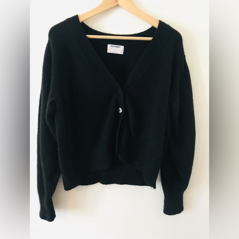 Black cardigan